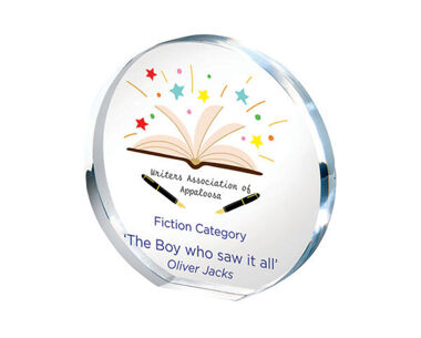 Printed Clear Acrylic Circular Award