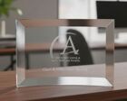 PG1 Curved Glass Plaque