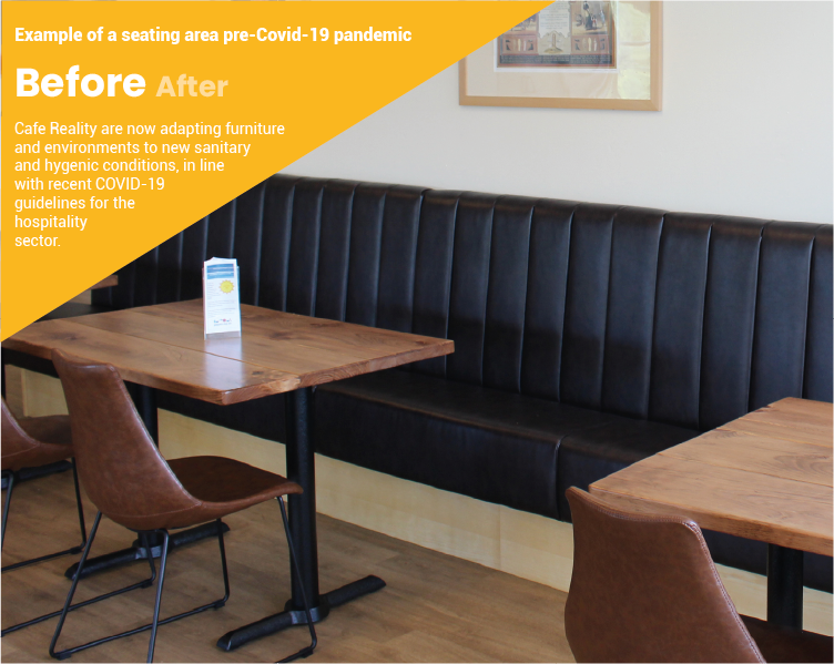 Example of Pub Seating Area Pre Covid-19 by cafe reality Example of Pub Seating Area Pre Covid-19 by cafe reality