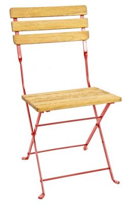 Outdoor Folding Chair Malta Cafe Reality Malta Folding Outdoor Chair Red Frame