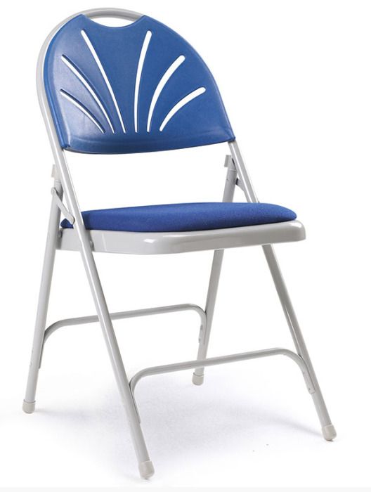 Folding Chair With Padded Seat Universal Cafe Reality