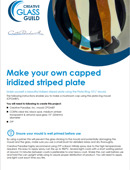Make you own Iridised Striped Plate Tutorial
