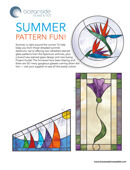 Oceanside Summer Stained Glass Patterns