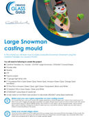 Large Snowman Casting Mould