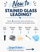 5 Essential Tools For Stained Glass Leading