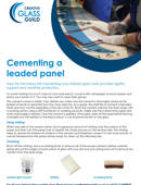 Cementing a leaded panel
