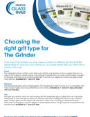 Choosing the right grit type for The Grinder