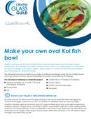 Make your own oval Koi fish bowl