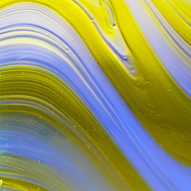 Cyan Copper on Opal Art Lagoon