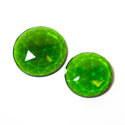 Flatback Faceted Jewels   Emerald Green