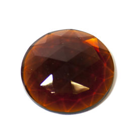 Flatback Faceted Jewels   Dark Amber large