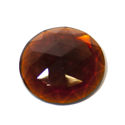 Flatback Faceted Jewels   Dark Amber large
