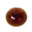 Flatback Faceted Jewels   Dark Amber small
