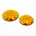 Flatback Faceted Jewels   Mid Amber 2