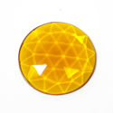 Flatback Faceted Jewels   Mid Amber large