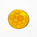 Flatback Faceted Jewels   Mid Amber small