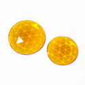 Flatback Faceted Jewels   Mid Amber