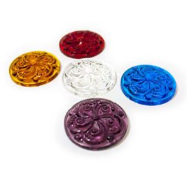 Flat back swirls multi 4