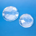 Flatback Faceted Jewels   Clear