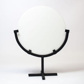 Small white glass circle