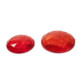 Orange red faceted 2