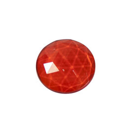 Orange red faceted 3