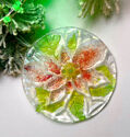 Poinsettia Texture ornament