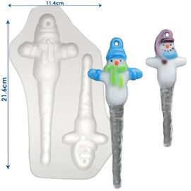 Small and Medium Snowmen Icicle Casting Mould