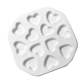 12 Small Hearts Casting Mould