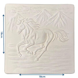 Horse Texture Mould 7"
