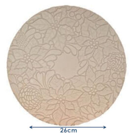 Round Poinsettia Texture Mould