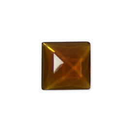 Faceted Square Jewel - Mid Amber