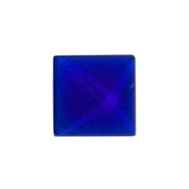 Faceted Square Jewel -  Cobalt Blue