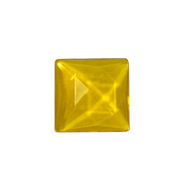 Faceted Square Jewel - Yellow