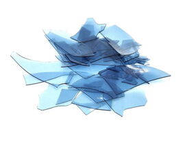 Ocean Blue Transparent - COE96 Confetti