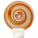 Handblown Roundels swirly red small