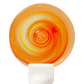 Handblown Roundels swirly orange small2