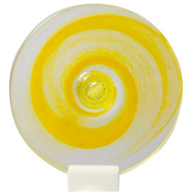 Handblown Roundels swirly yellow big2