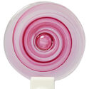 Handblown Roundels swirly pink big