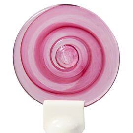Handblown Roundels - Swirl Pink