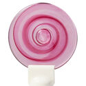 Handblown Roundels swirly pink small