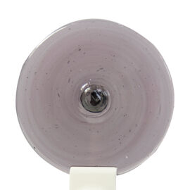 Handblown Roundels smokey purple big