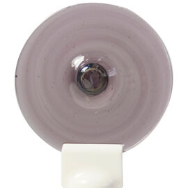 Handblown Roundels smokey purple small