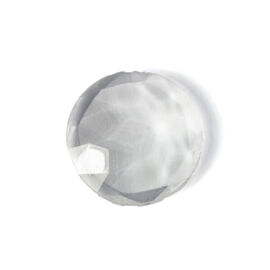Flatback Round Faceted Doublet Jewels - Clear