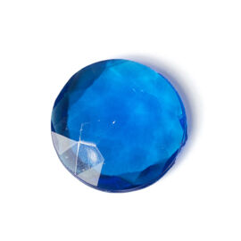 Flatback Round Faceted Doublet Jewels - Aquamarine