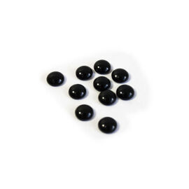 Round Black Jewels - (Extra Small)