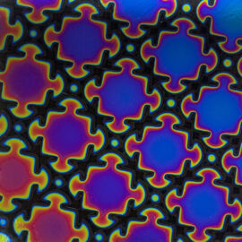 Puzzle on Thin Black - Oceanside 96 Dichroic