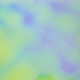 Green/Magenta/Blue Aurora Borealis on Thin Clear- Oceanside 96 Dichroic