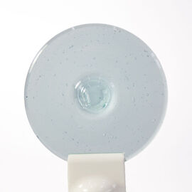 Handblown Roundels - Pale Aquamarine
