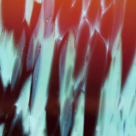 Cyan/Red on Spirit Murano- Oceanside 96 Dichroic